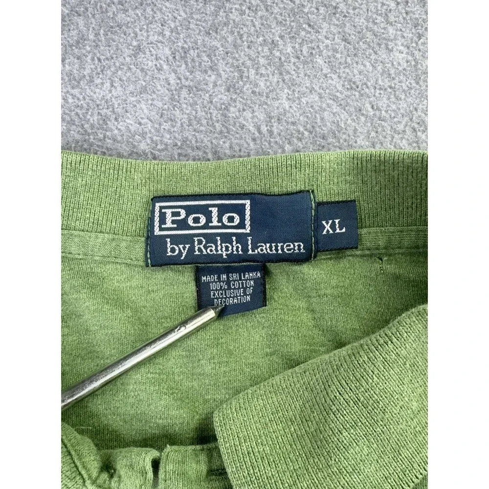 Polo Ralph Lauren Mens Polo Shirt Green Men's Size XL Pink‎ Pony Preppy Academia